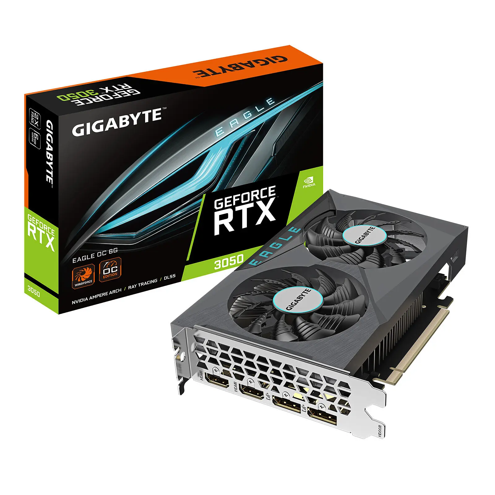 GPU RTX 3050 6GB GIGABYTE EAGLE OC